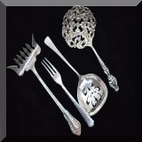 S62. 4 Misc. sterling silver serving pieces - $48 
